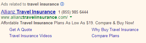 Google Adwords ad - Example