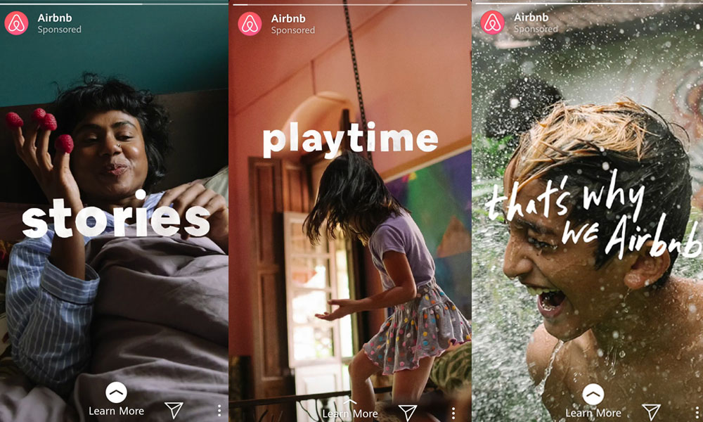 Airbnb Instagram Sponsored Stories 