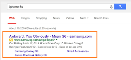 Google SERPs display paid ads of competitors even though the search query is branded.